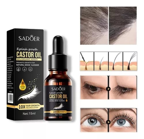 Elixir Castor: Crecimiento y Fortaleza para Pestañas, Cabello y Barba