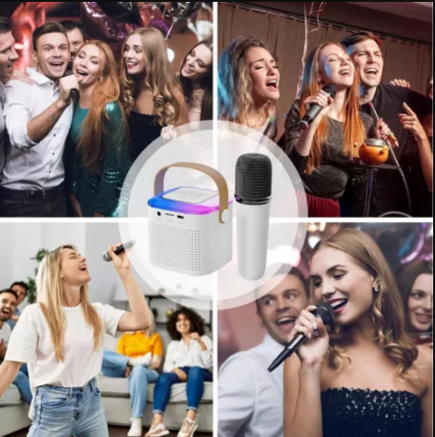 Fiesta Sound – Parlante Bluetooth con Micrófono Karaoke